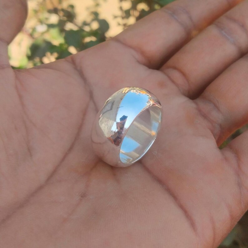 Solid 925 Sterling Silver Thumb Band Ring Handmade Statement All Size Ring R45