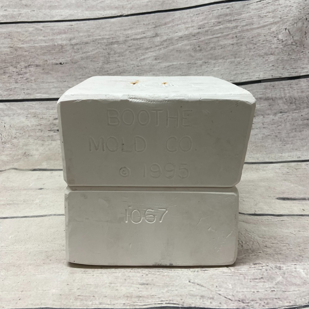 Vintage 1995 Boothe Mold Ceramic Casting Mold Cool Dip Server Plaid Base #1067