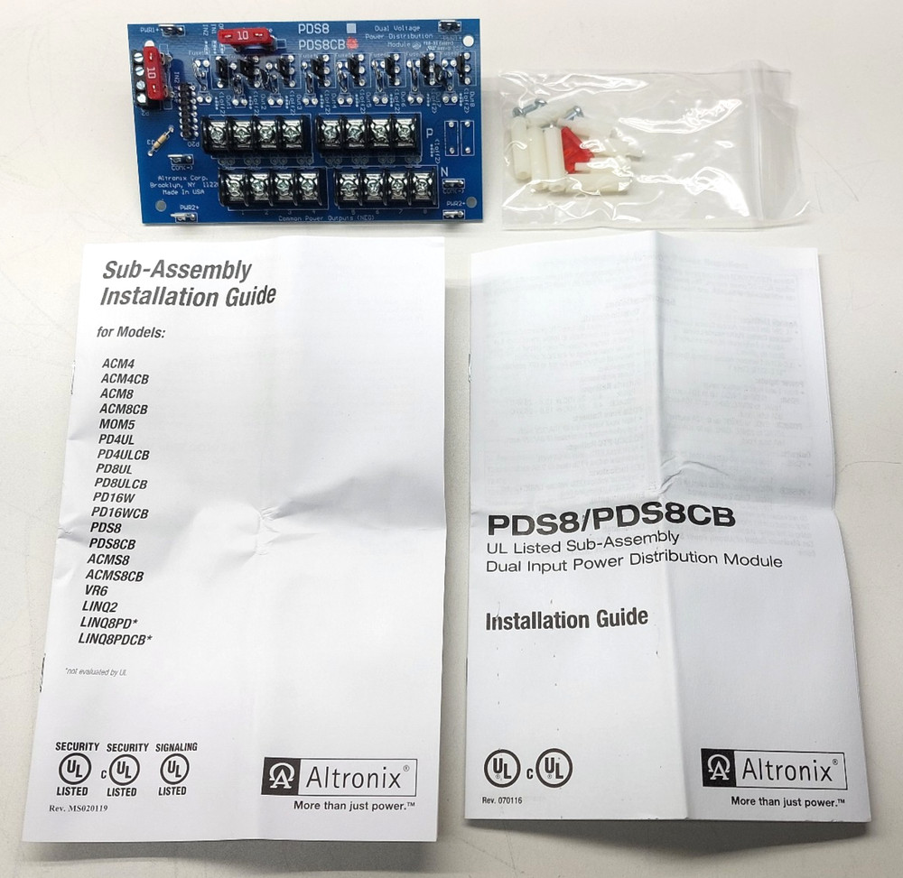 Altronix PDS8CB Dual Input Power Distribution Module 782239954865