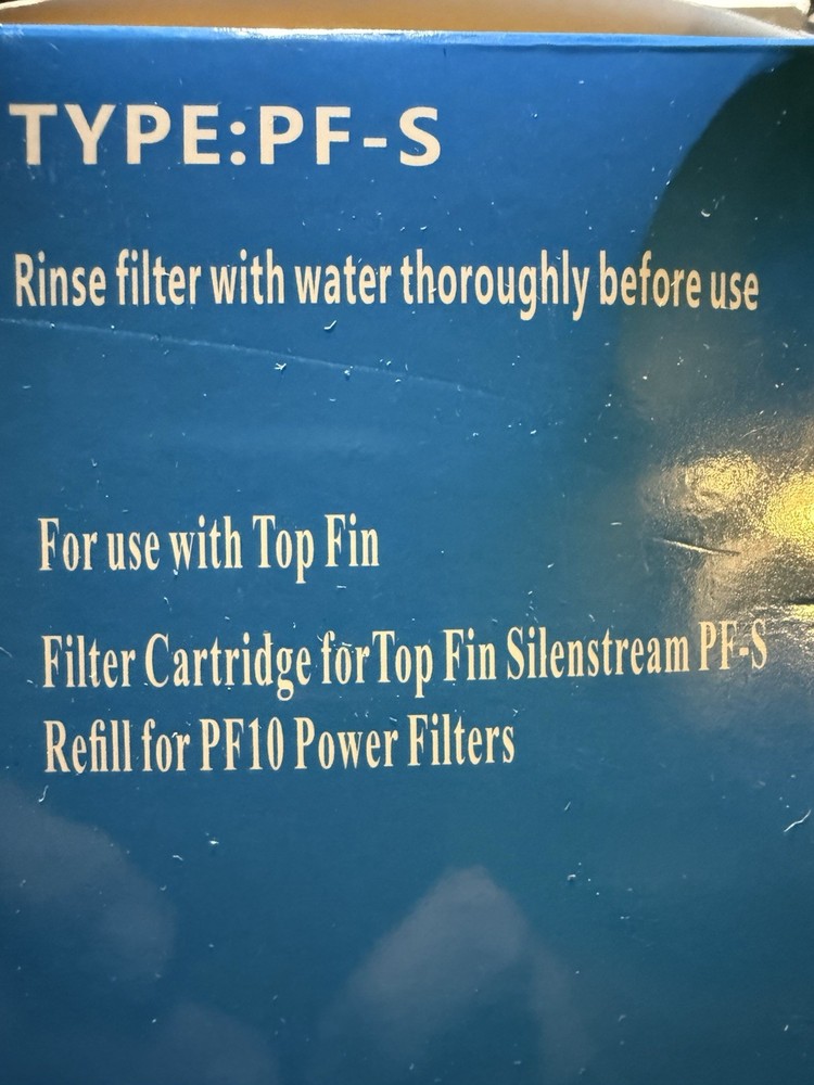 12 Pack PF-S Filter Cartridges Compatible with Top Fin Silenstream PF10 Fish