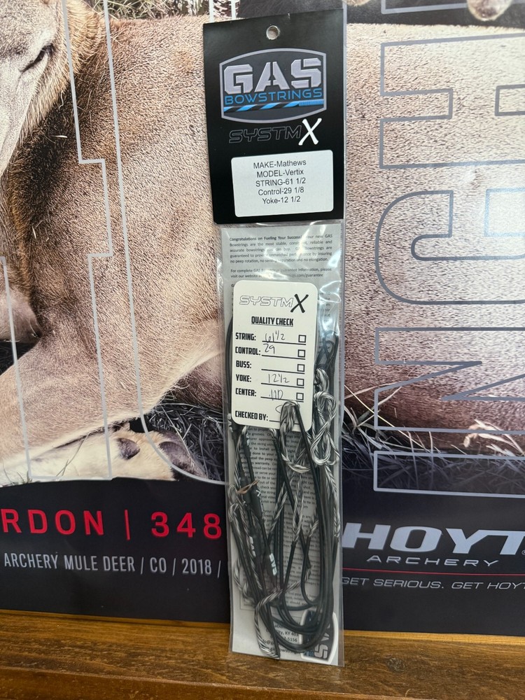Gas Bowstrings Systm x Mathews Vertix Bow string Set System SPEED