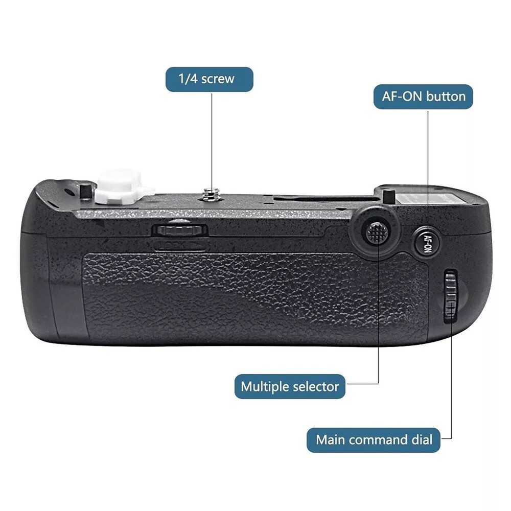 Durable ABS MB-D18 Vertical Battery Handle Grip Camera Accessory For Nikon D850