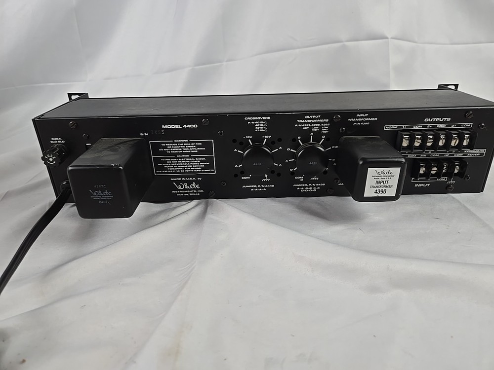 White Instruments Model 4400 Rack Mount Graphic Equalizer