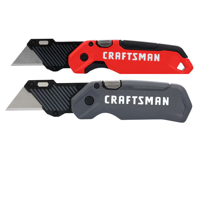 CRAFTSMAN 3/4” Folding Utility Knife 2-Blade with Blade Storage