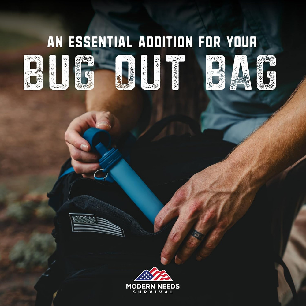 Ready Filter Personal Water Filter Straw | Backpacking Water Filter for Hiking &