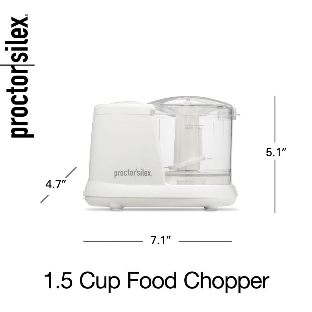 1.5 Cup Mini Food Processor Compact Chopper for Everyday Kitchen Prep