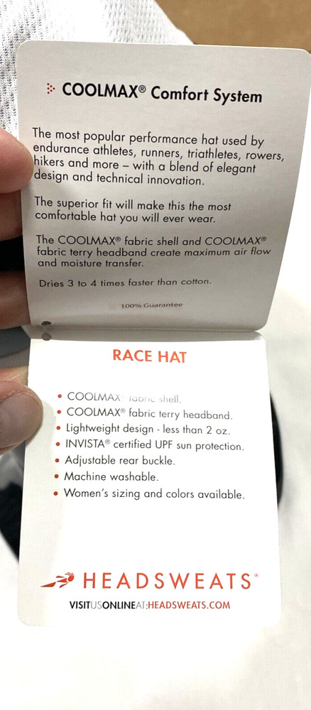 Hits Triathlon Series Men's OSFA Panel Hat Cap Strap Back White