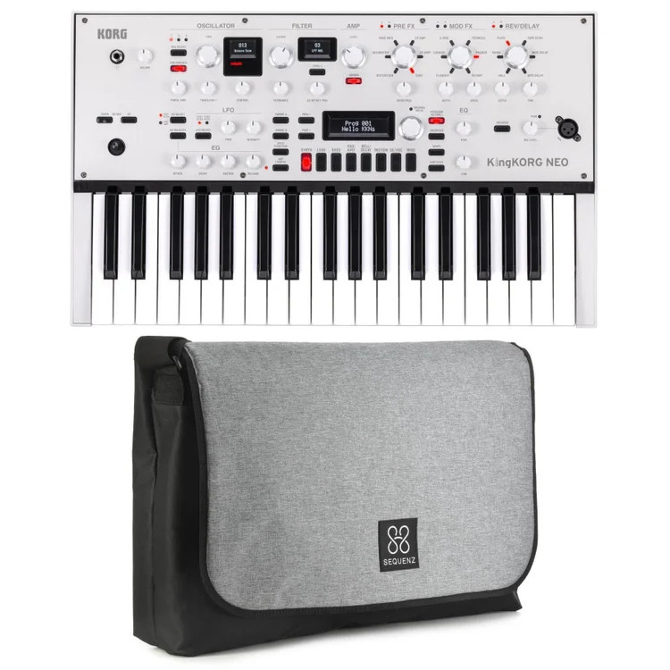 Korg KingKORG Neo 37-key Virtual Analog Synthesizer and Vocoder with Messenger