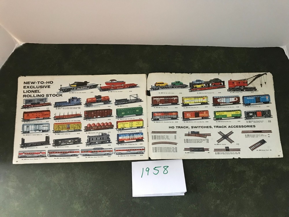 Vintage Lionel 1958 Train Catalog Brochure