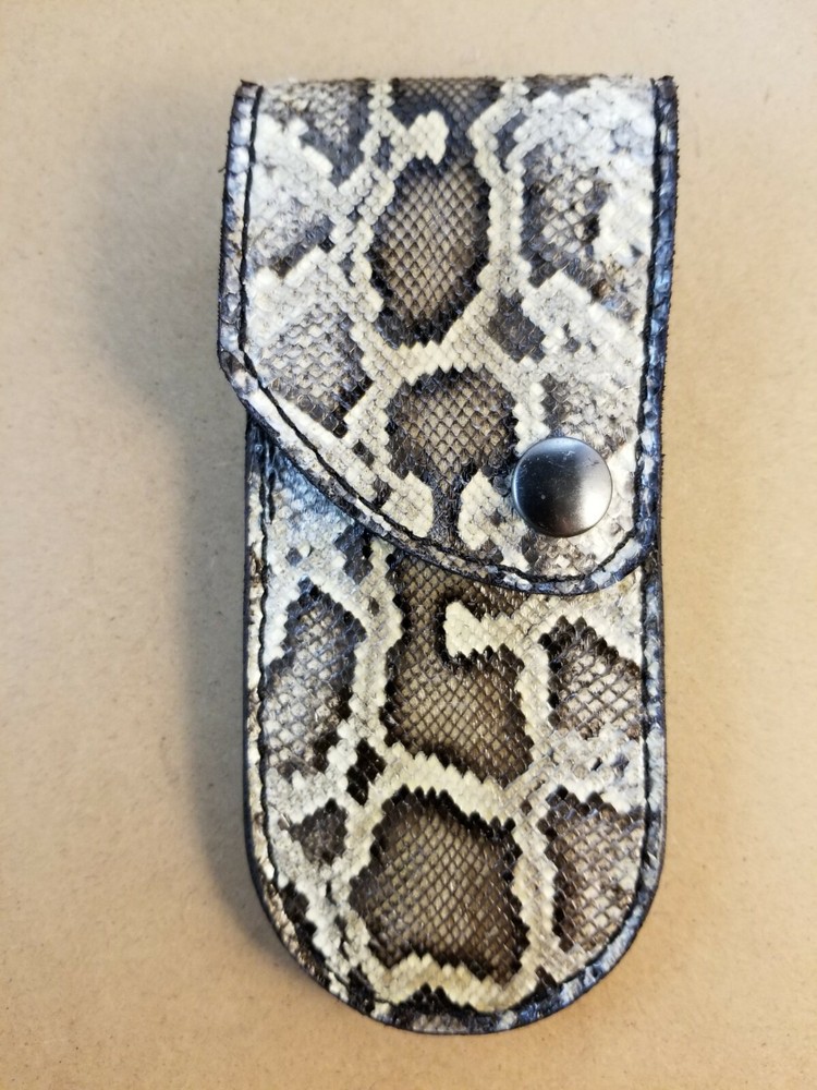 REAL PYTHON SKIN knife sheath buck 110, case 6265 Handmade SHEATH ONLY