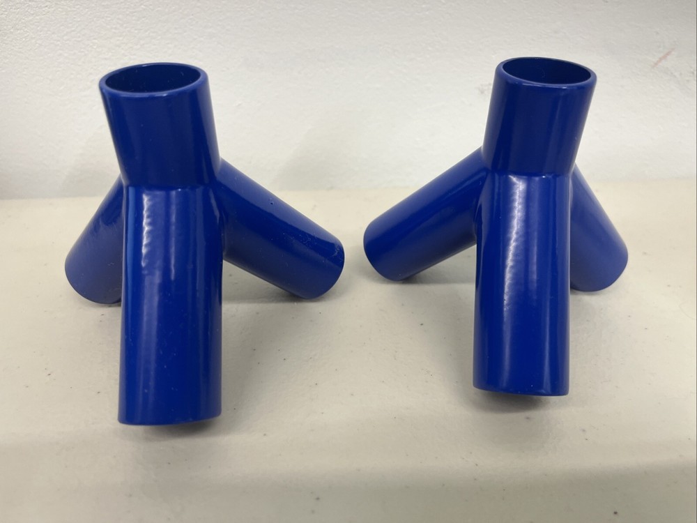 Design By Conran Candlesticks Pair 2 Blue Nice Decor Home 3.5” Tall Free Ship