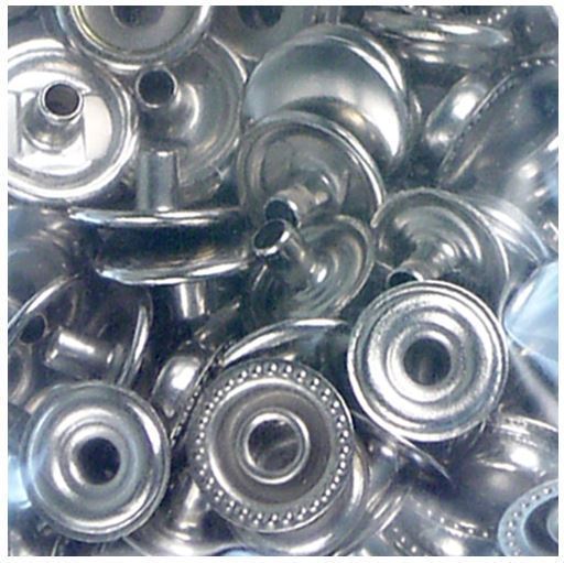 15mm Silver Heavy Duty Press Studs 20Pack