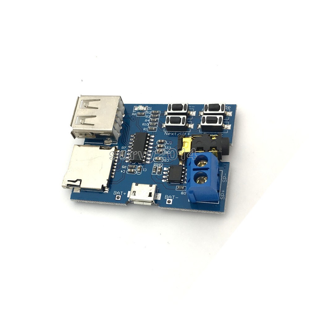 1/2/5 TF Card U Disk MP3 Format Decoder Aamplifier Decoding Audio Player Module