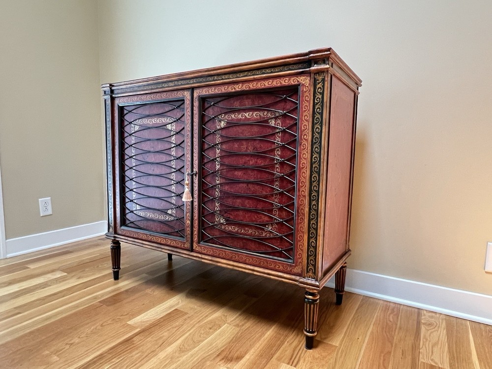 Theodore Alexander Leather Wrapped Chest Buffet