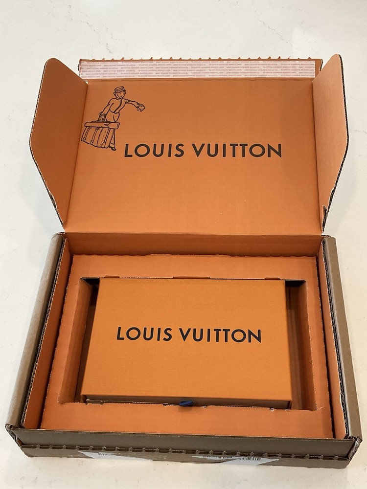 LOUIS VUITTON Drawer box & Dust Cover-NEW. (Includes Outer Mailing Box-used x1).