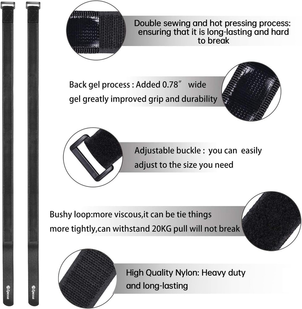 Adjustable Bike Rack Fixing Strap for Safe Transportation & Storage (2 Pack)