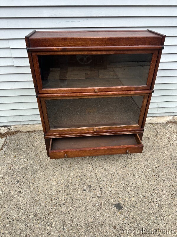 Beautiful Antique Stacking Globe Wernicke Bookcase Display Cabinet