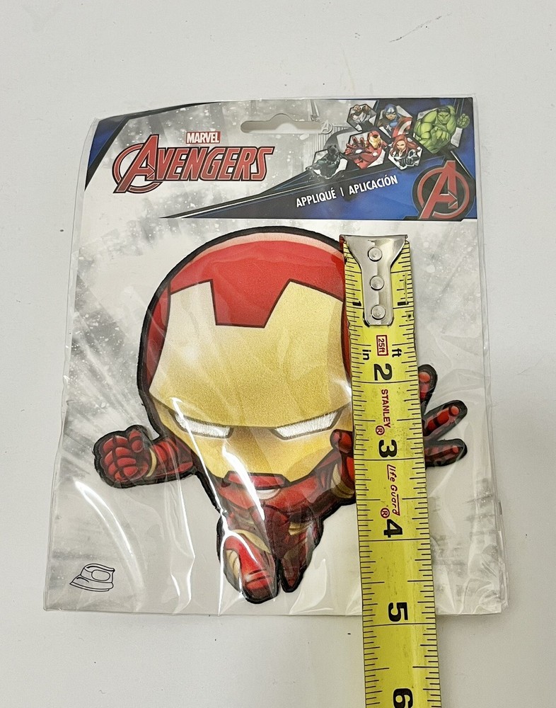 Marvel Comics Large 5” Iron Man Avengers Iron-On Cloth Patch 2016 New