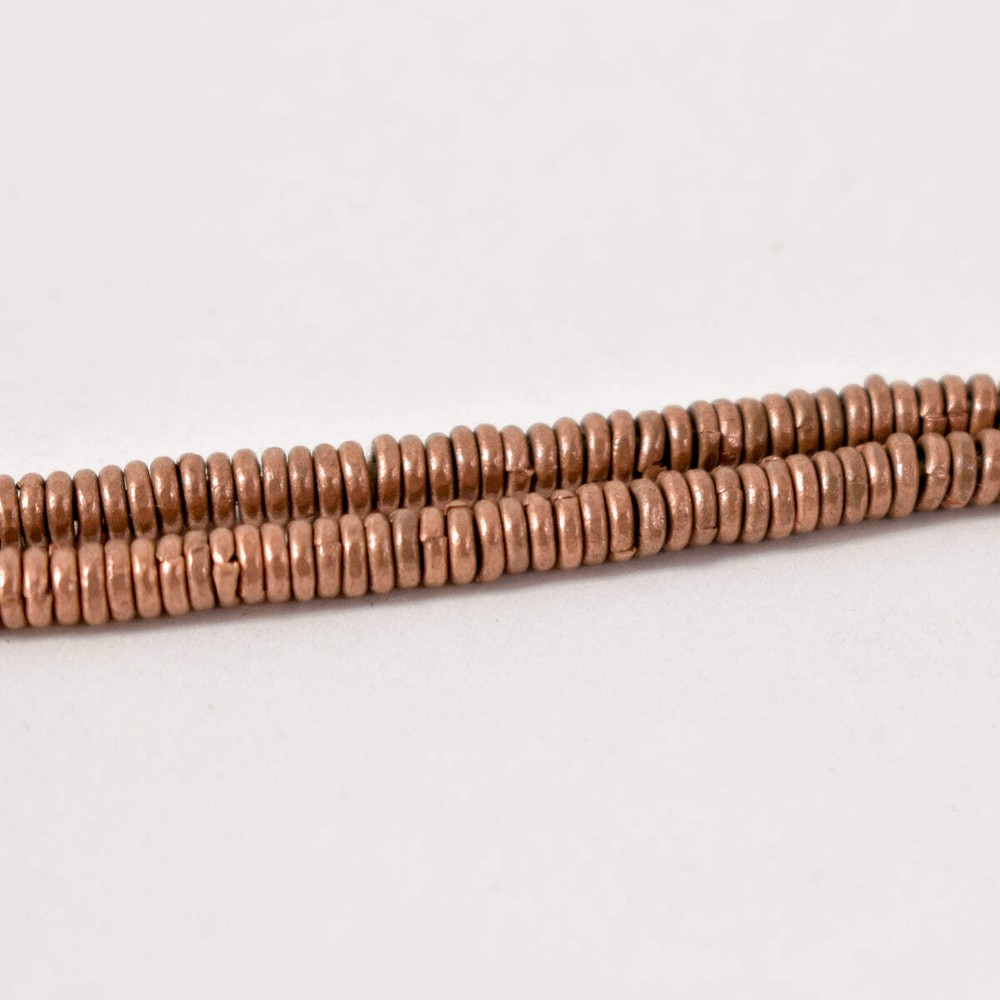 Copper Ethiopian Heishi Beads