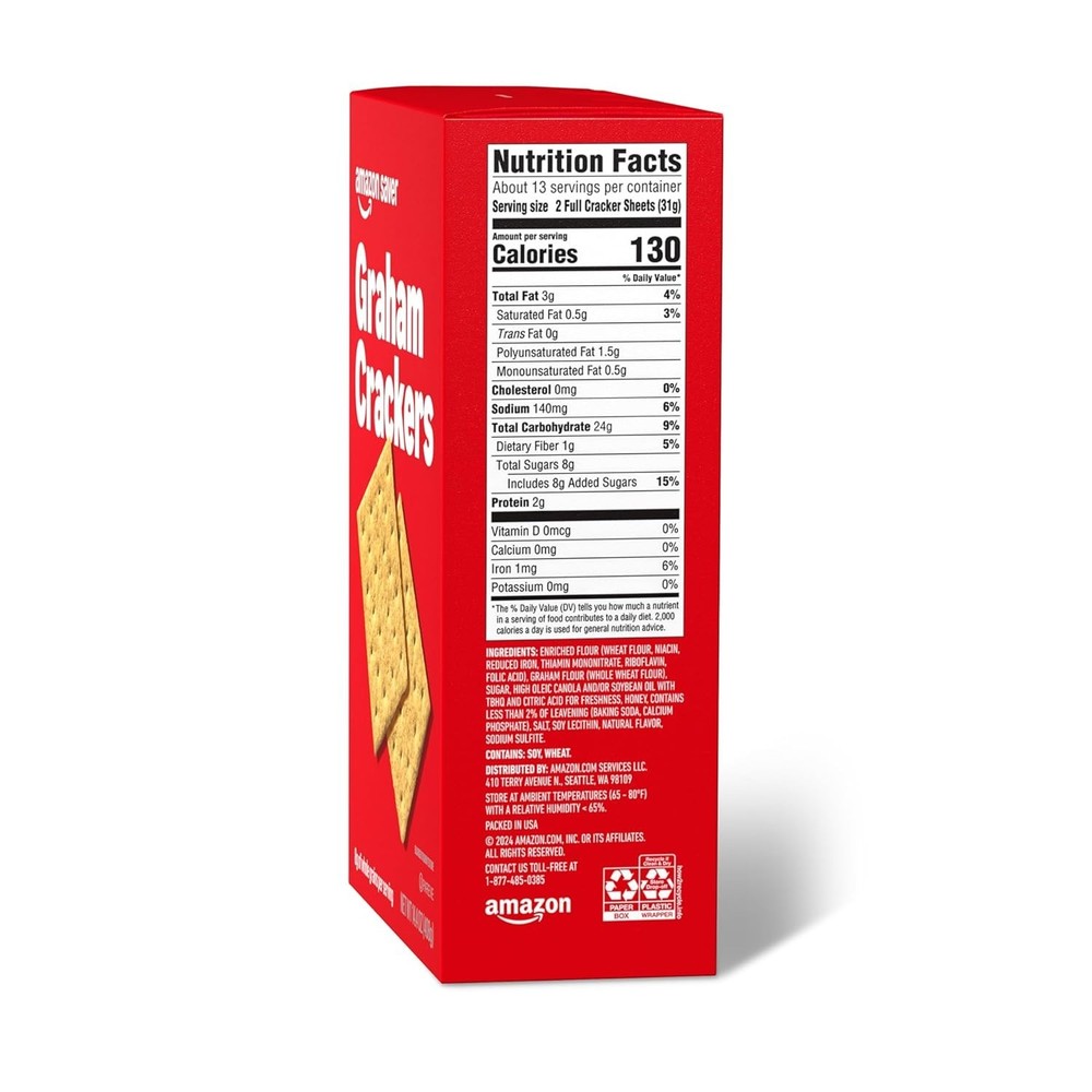 Amazon Saver, Graham Crackers, 14.4 Oz