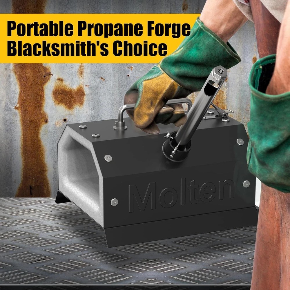 Single Burner Propane Gas Forge for Knife Making Blacksmithing Efficient Heating