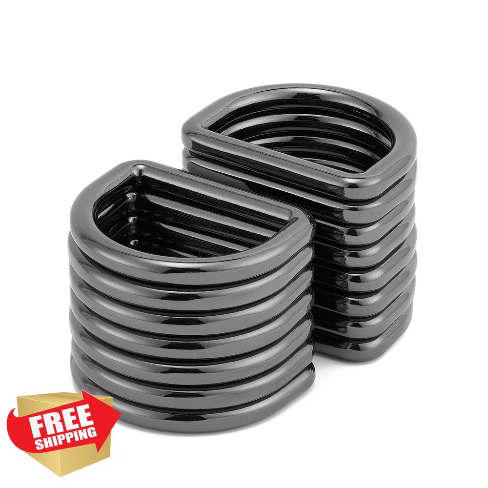 DEVPSISR Metal D Rings Heavy Duty Welded Purse Backpack Webbing