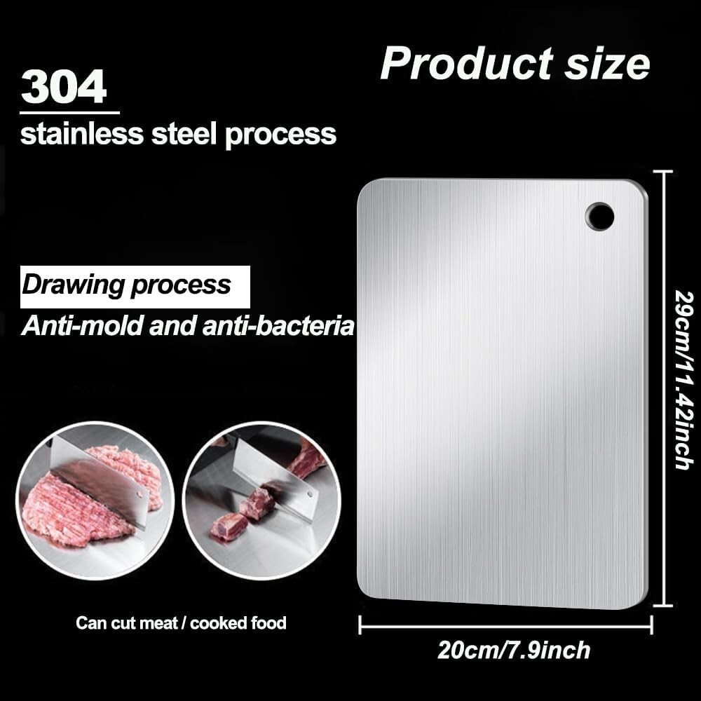 Titanium Kitchen Cutting Board – Small, Non-Stick, Double-Sided