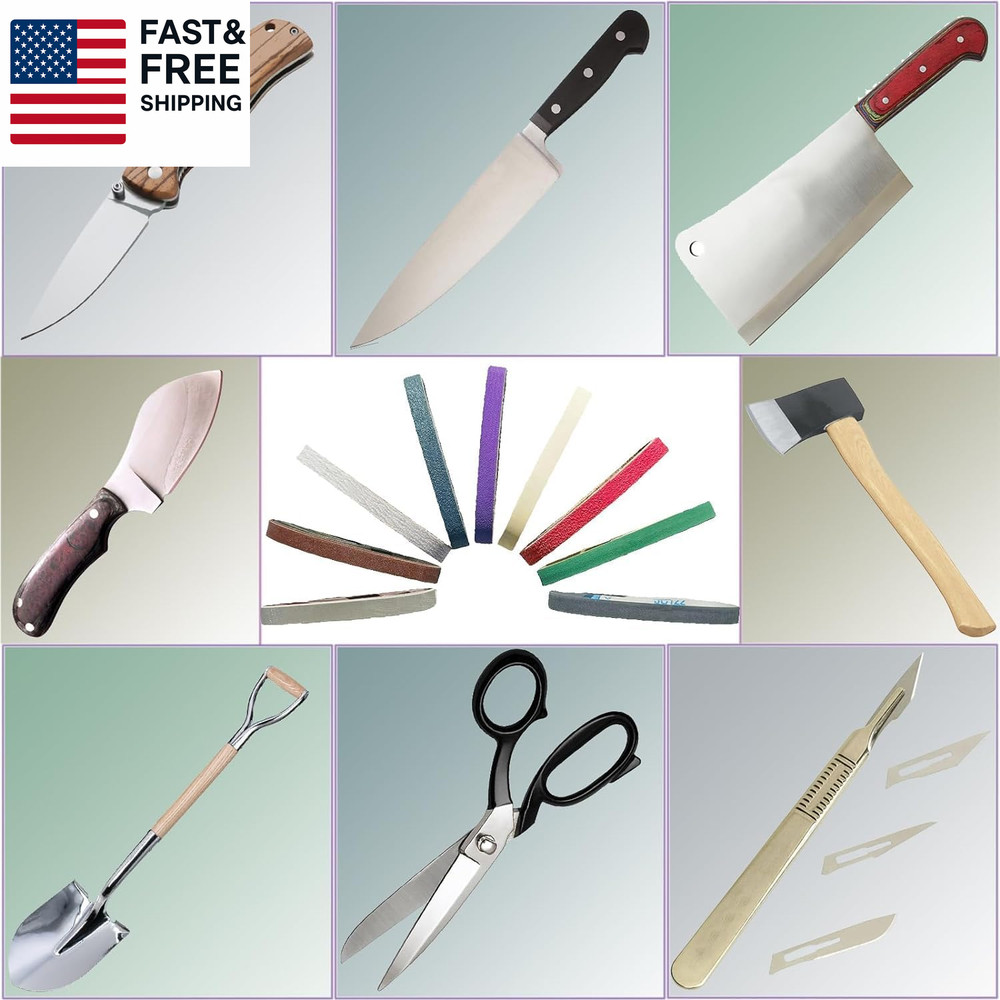 18 PCS 3/4" X 12" Replacement Knife Sharpener Sanding Belt Kit for Work Sharp Kn