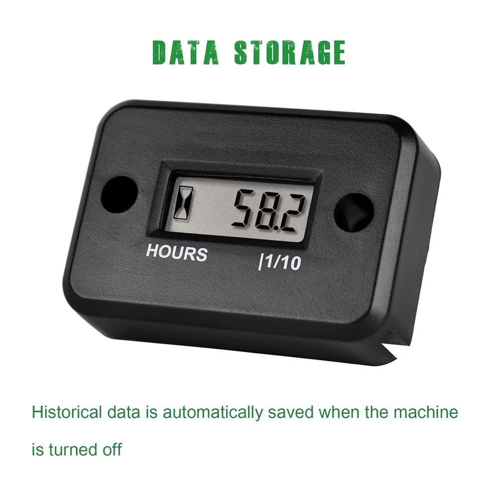 Digital Inductive Hour Meter for Gas Engines - Accurate Maintenance Tracker