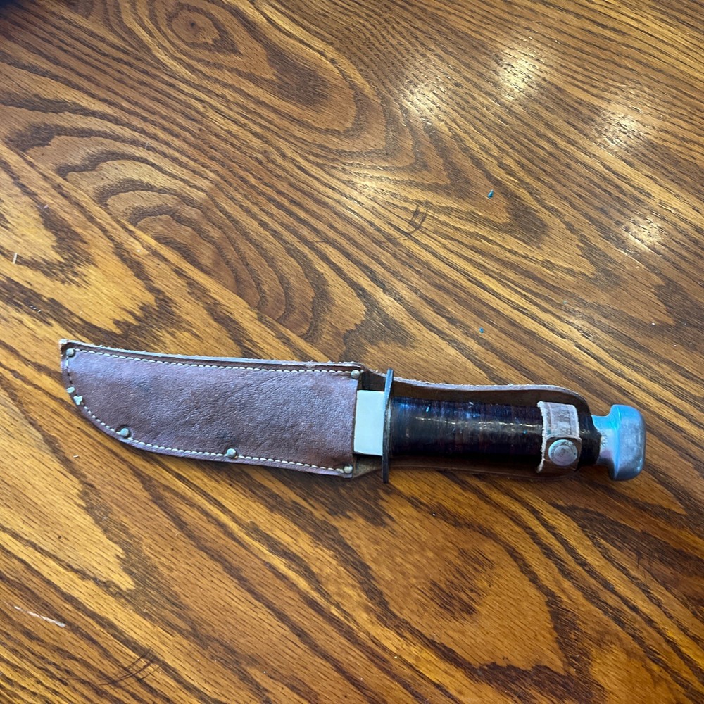 WWII Era 1940s Fixed Blade Knife 6 1/2 “ Blade