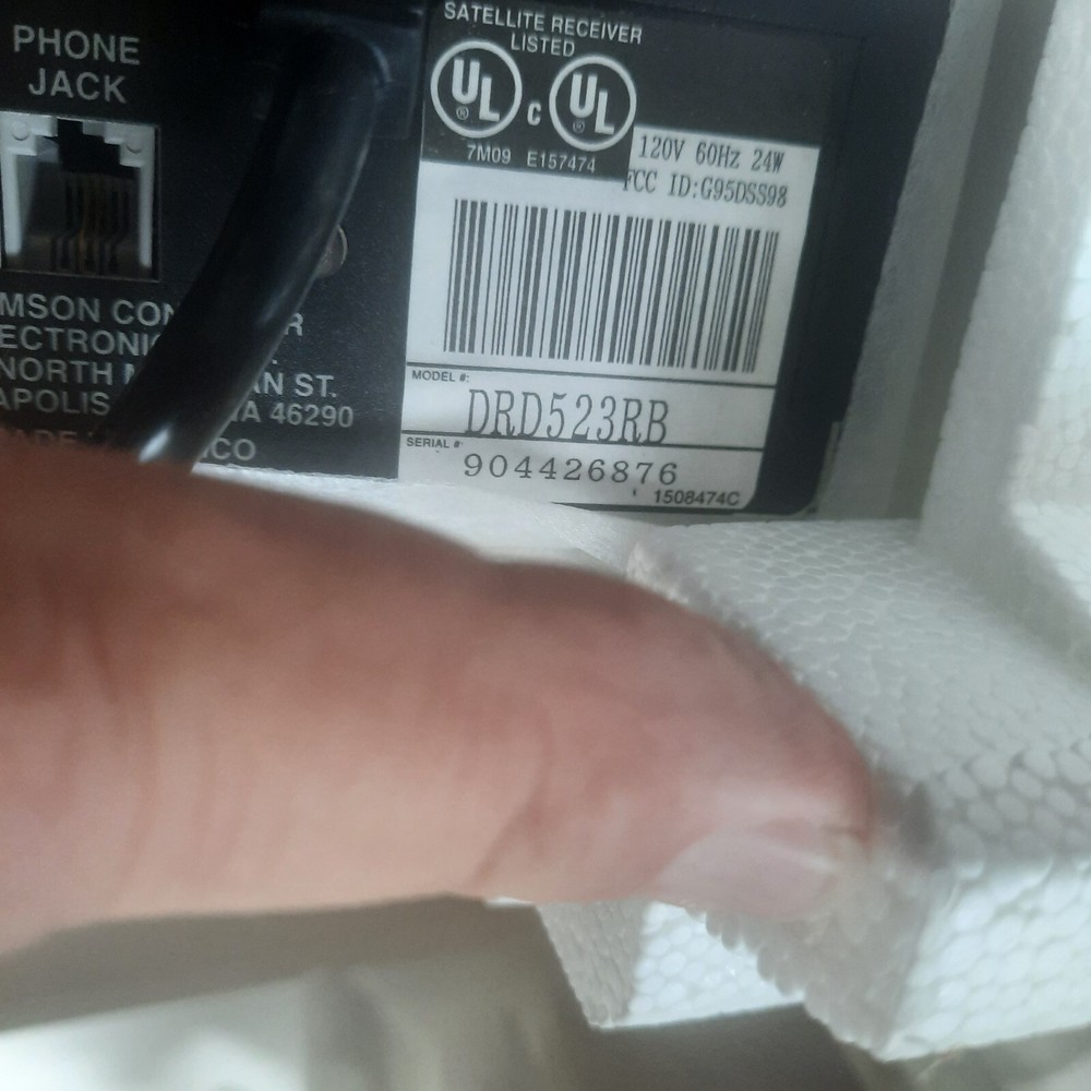 RCA DSS Digital Satellite System Model DRD523RB Antenna Recceiver