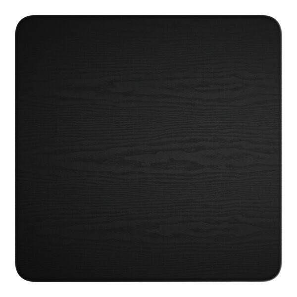 36'' Square Restaurant Table Top with Black Laminate Top Finish