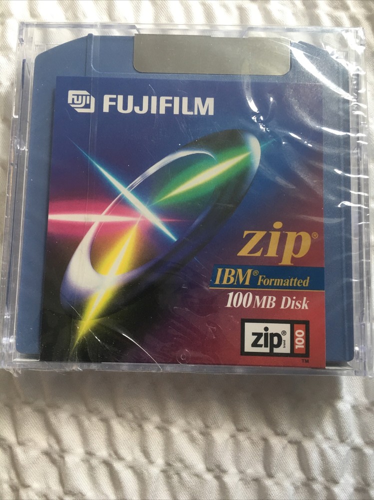 Fujifilm IBM Formatted 100MB Zip Disk Diskette New Sealed