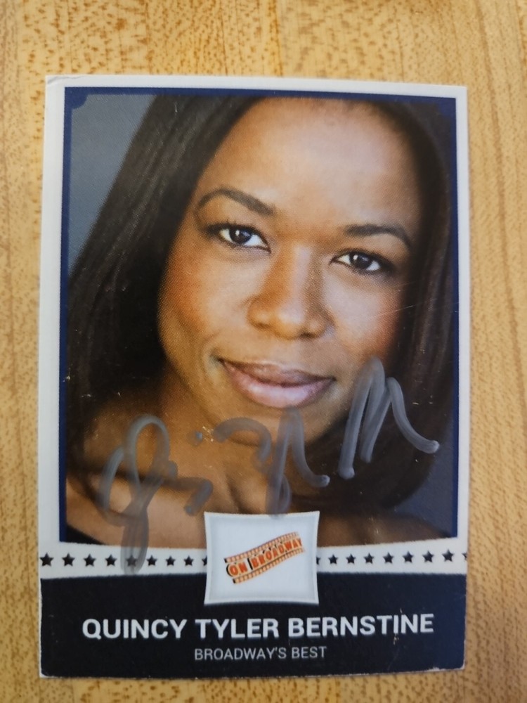 Quincy Tyler Bernstine Custom Signed Card - Broadway's Best