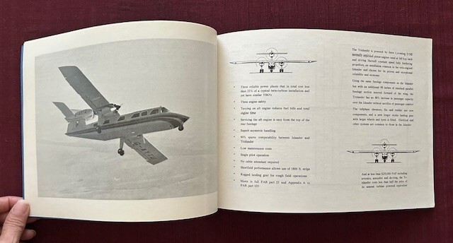 Britten Norman Trislander 1970 Brochure