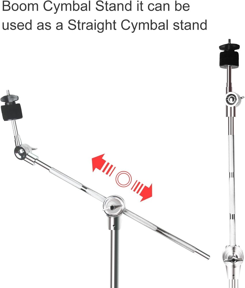 Adjustable Cymbal Stand for Drum Hardware Percussion Mount Holder 2 Pack