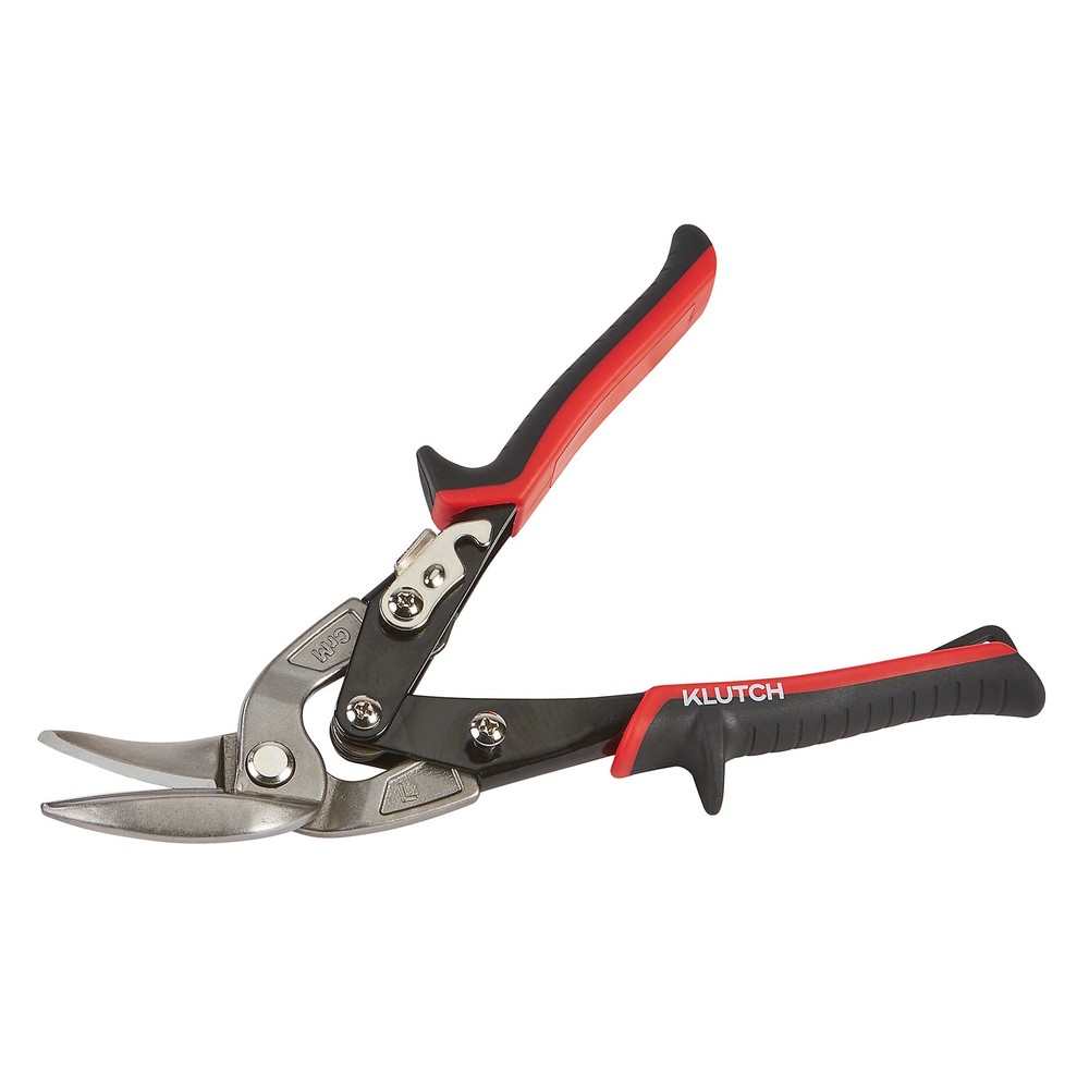 Klutch Left-Cut Offset Snips, 1.5in. Blades