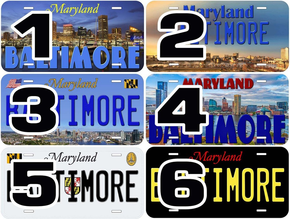 Baltimore Maryland Novelty Car License Plate