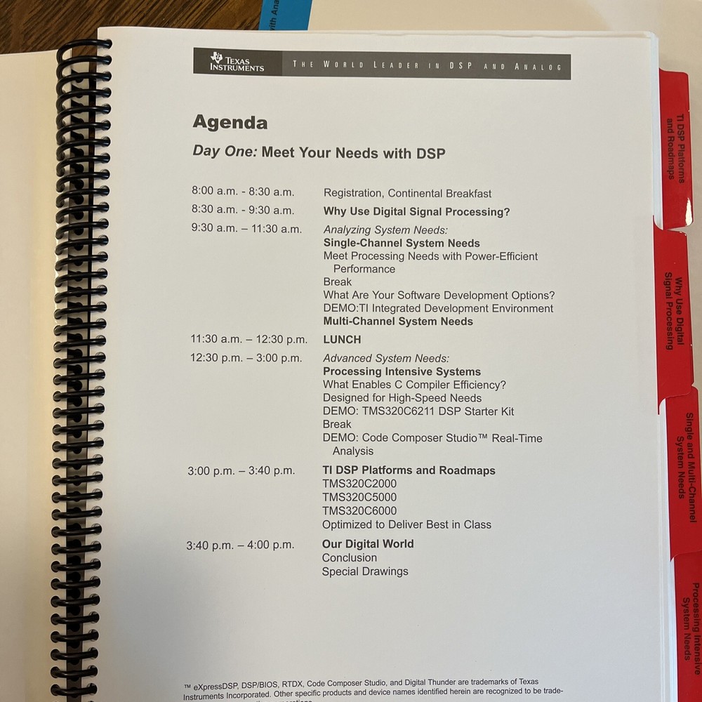 DSP Analog Technologies 1999 Seminar Series Coursebooks Set 2 Texas Instruments