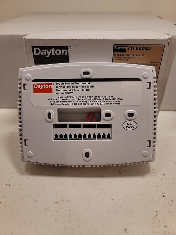 dayton touch screen thermostat 6edz5