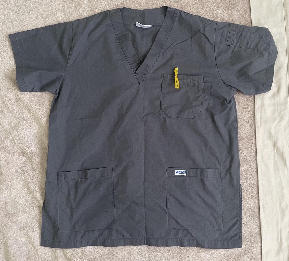 SCRUB Top Bottom Doctor Surgeon Nurse Orderly Dark Grey