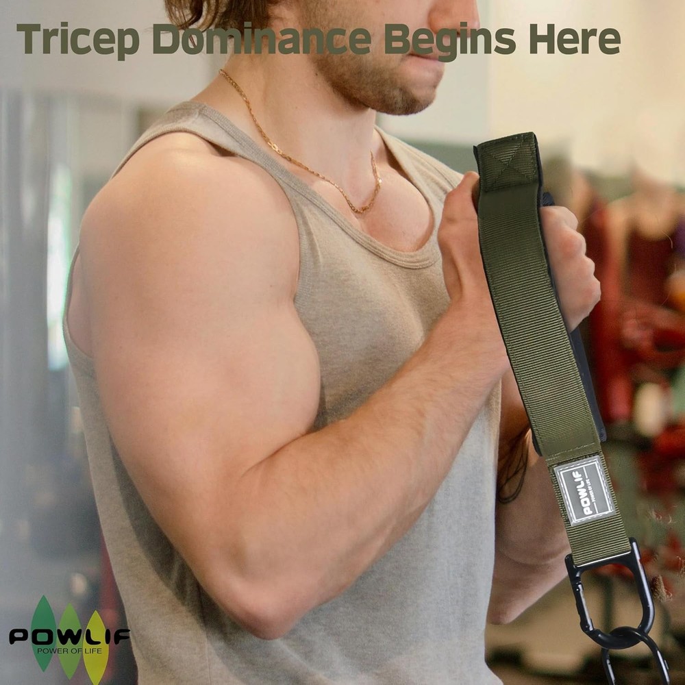 Tricep Rope Cable Attachment, Tricep Pull Down Rope & Exercise Handles, Cable...