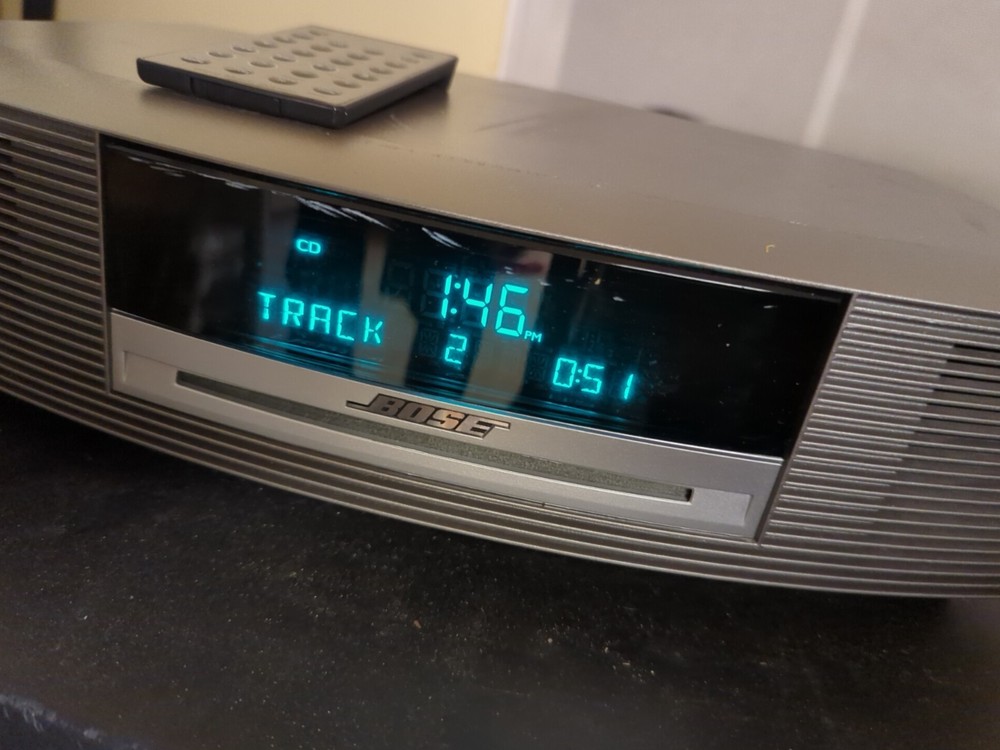 Bose Wave Music System - Titanium Silver, Used. Tested. With Remote