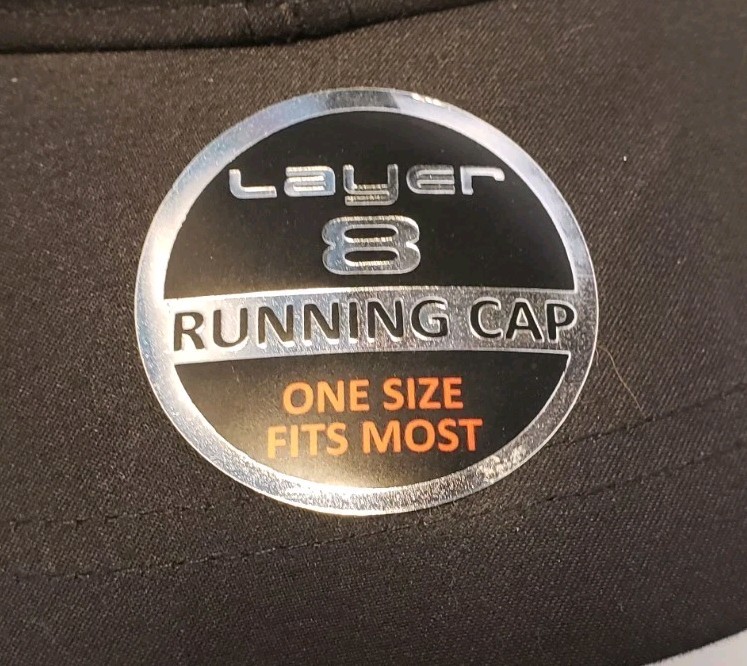Layer 8 Black Running Cap New with Tags