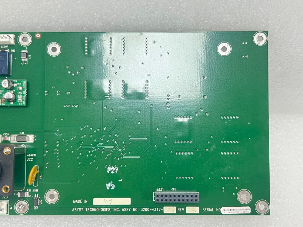 Asyst 3200-4347-04 Rev A Static Entry Node, 300mm, PCB, FAB 3000-4347-03