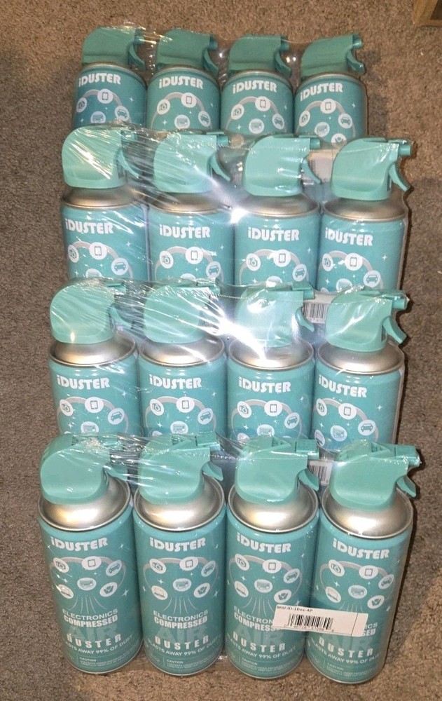 32 CANS iDuster for Electronics Compressed Canned Air Duster for Computer+ 10oz