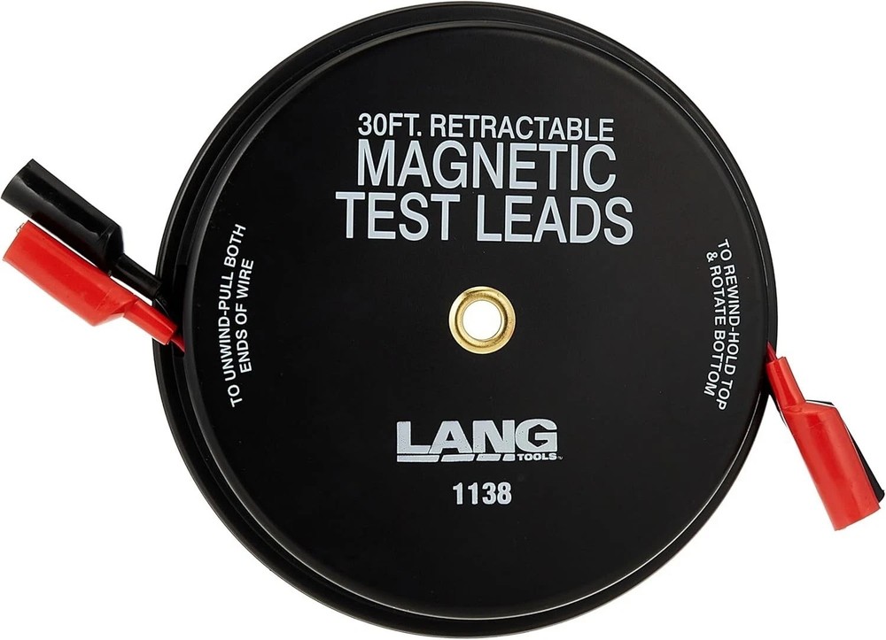 A and E Hand Tools Magnetic Retractable Lead, One Size, Black