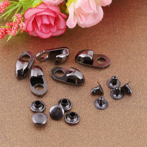 Boot Hook Eyelets - Speed Hooks with Rivets for Repair/Camp/Hike/Climb...