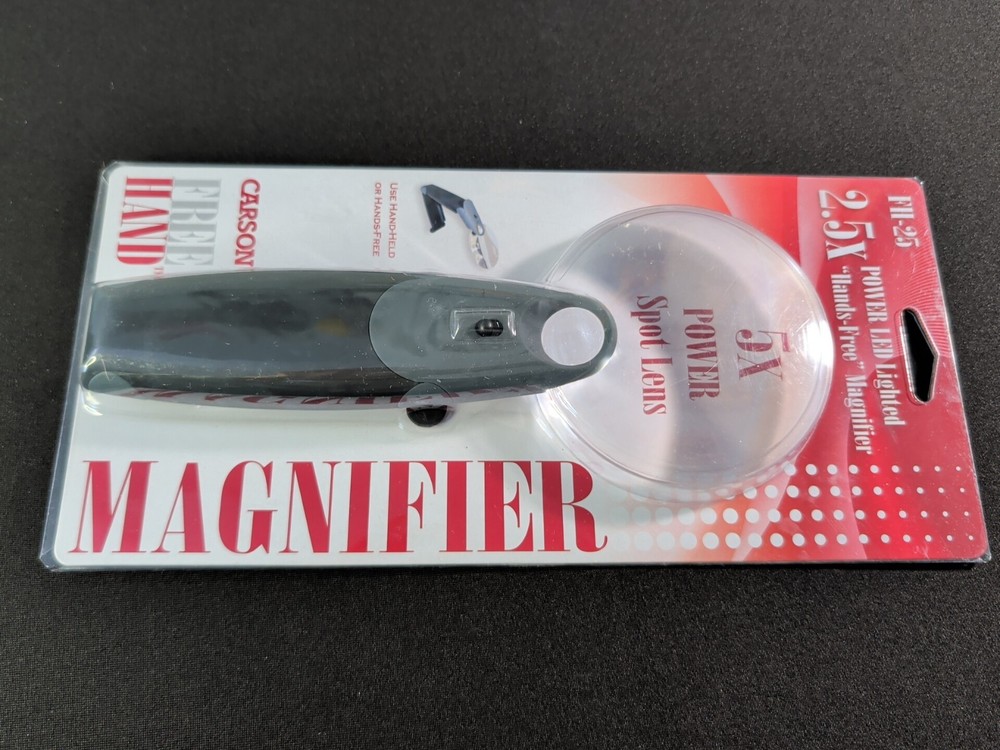 Carson Free Hand Magnifier. FII-25. New