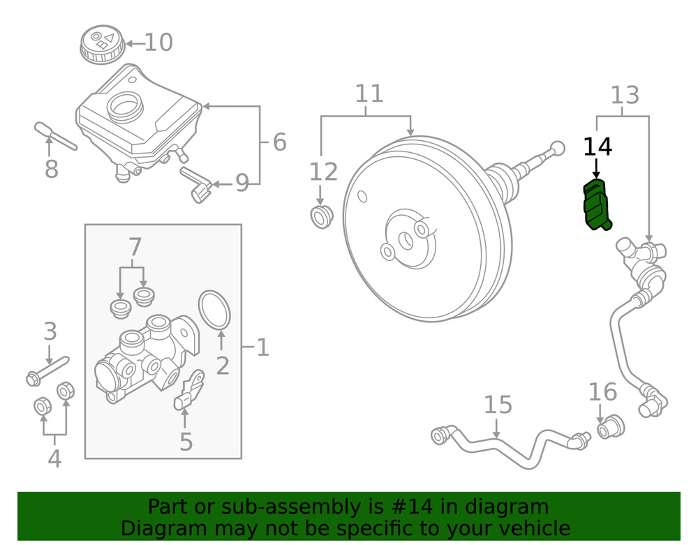 Genuine Audi Pressure Sensor 5Q0-906-207-B